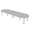 Skutchi Designs 45 in W, 144 in L, 29 in H, Engineered Wood Top, Grey HAR-RAC-46143-PT-01 - alternate 1